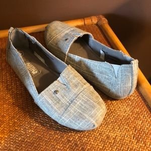 Mad Love Gray Lydia Canvas Casual Flats Loafers 4
